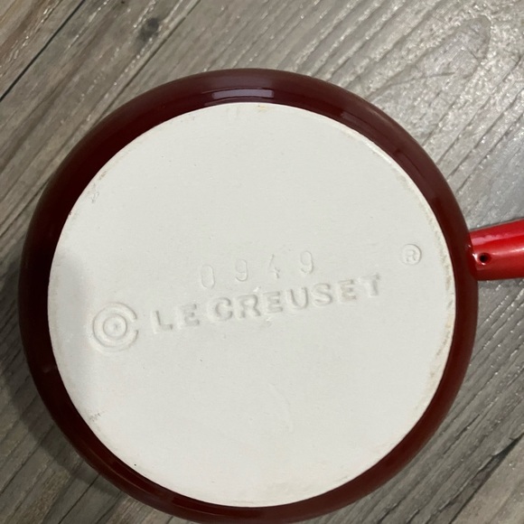 Le Creuset Stoneware French Onion Soup Bowl w/handle 450ml Orange - Picture 2 of 3